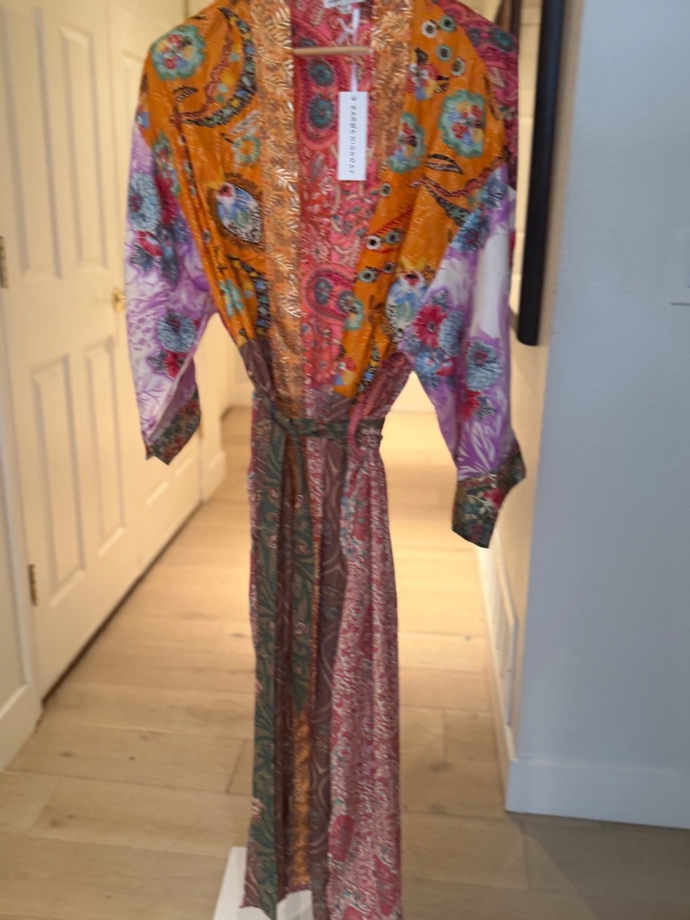 NWT Karma Highway Patchwork Boho Kimono Duster One Size